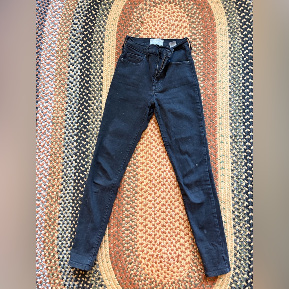 Everlane Black High Rise Skinny Jeans